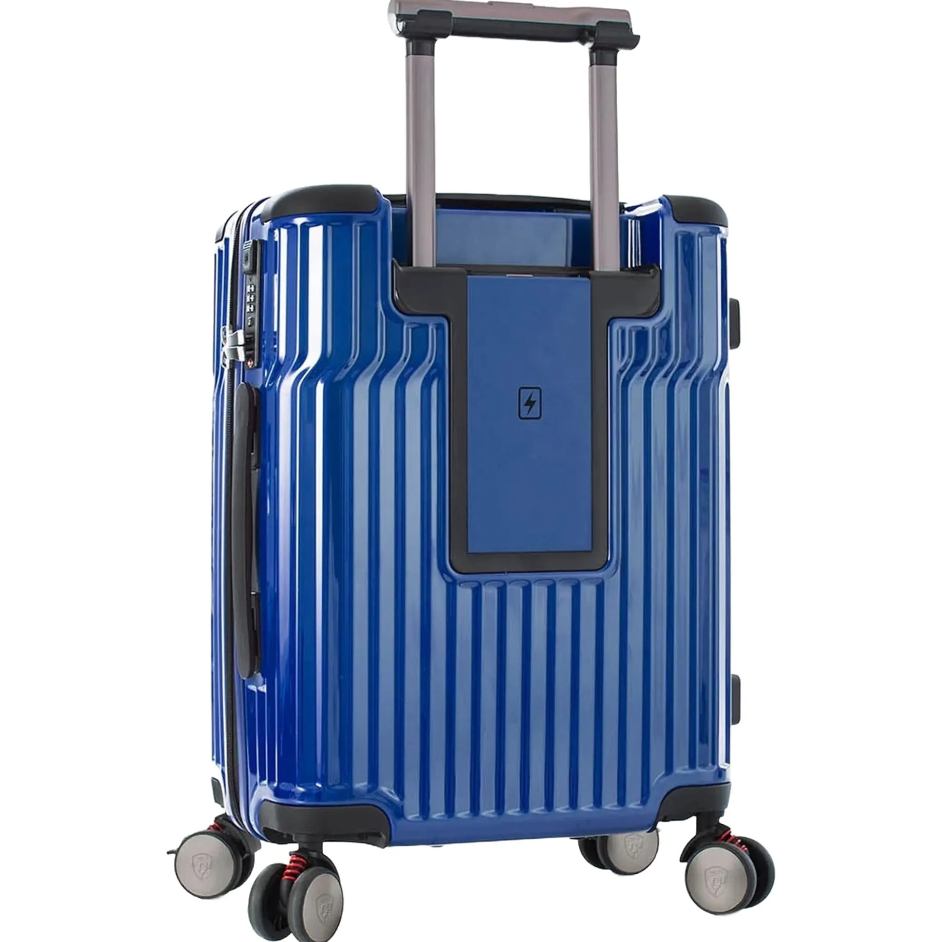 Tekno - 4-Rollen-Kabinentrolley S 15.6" 53 cm USB (blue)
