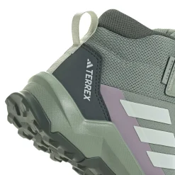 Terrex AX4R Mid Rain - Wanderschuh Kids (silver green/linen green/preloved fig, 38 2/3)