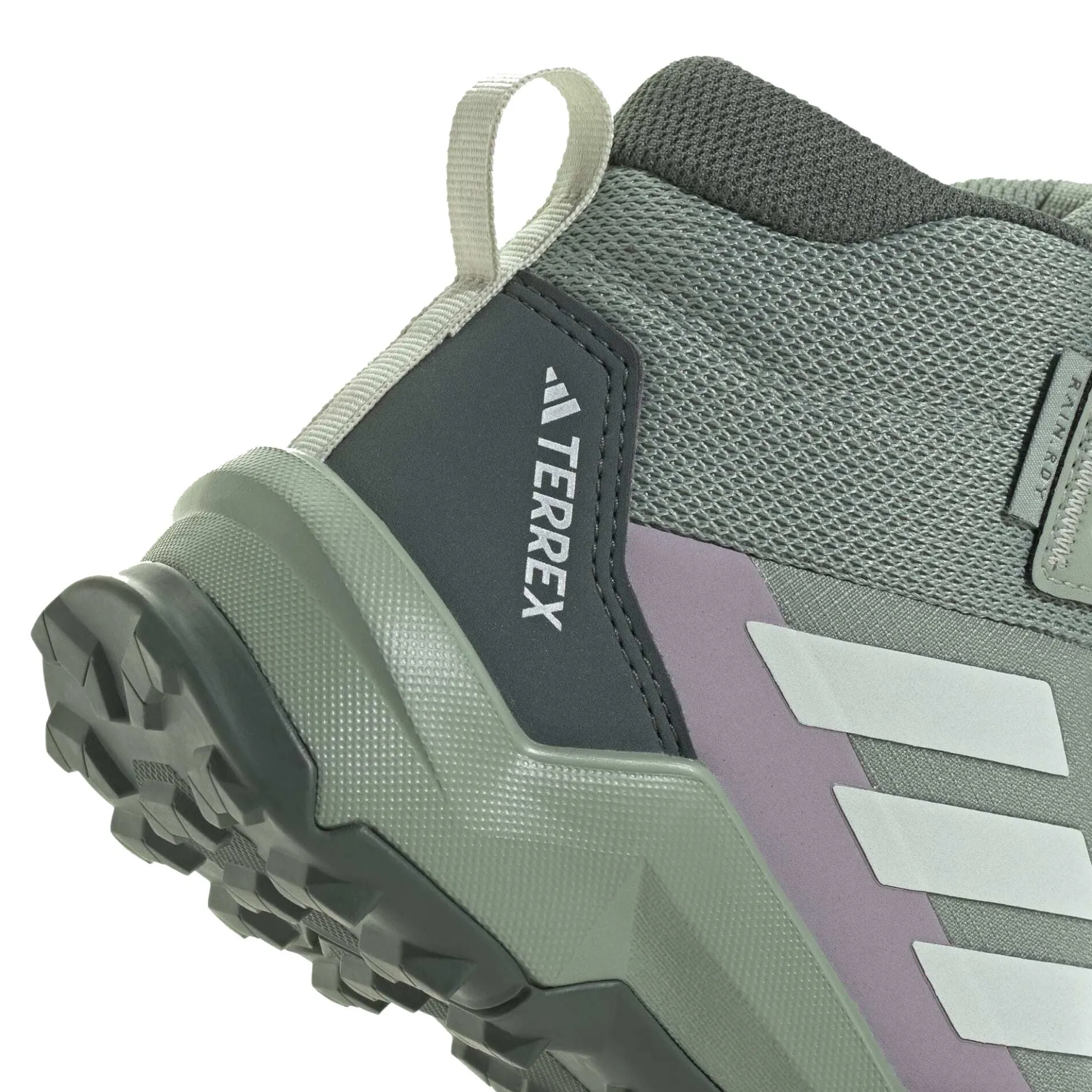 Terrex AX4R Mid Rain - Wanderschuh Kids (silver green/linen green/preloved fig, 37 1/3)