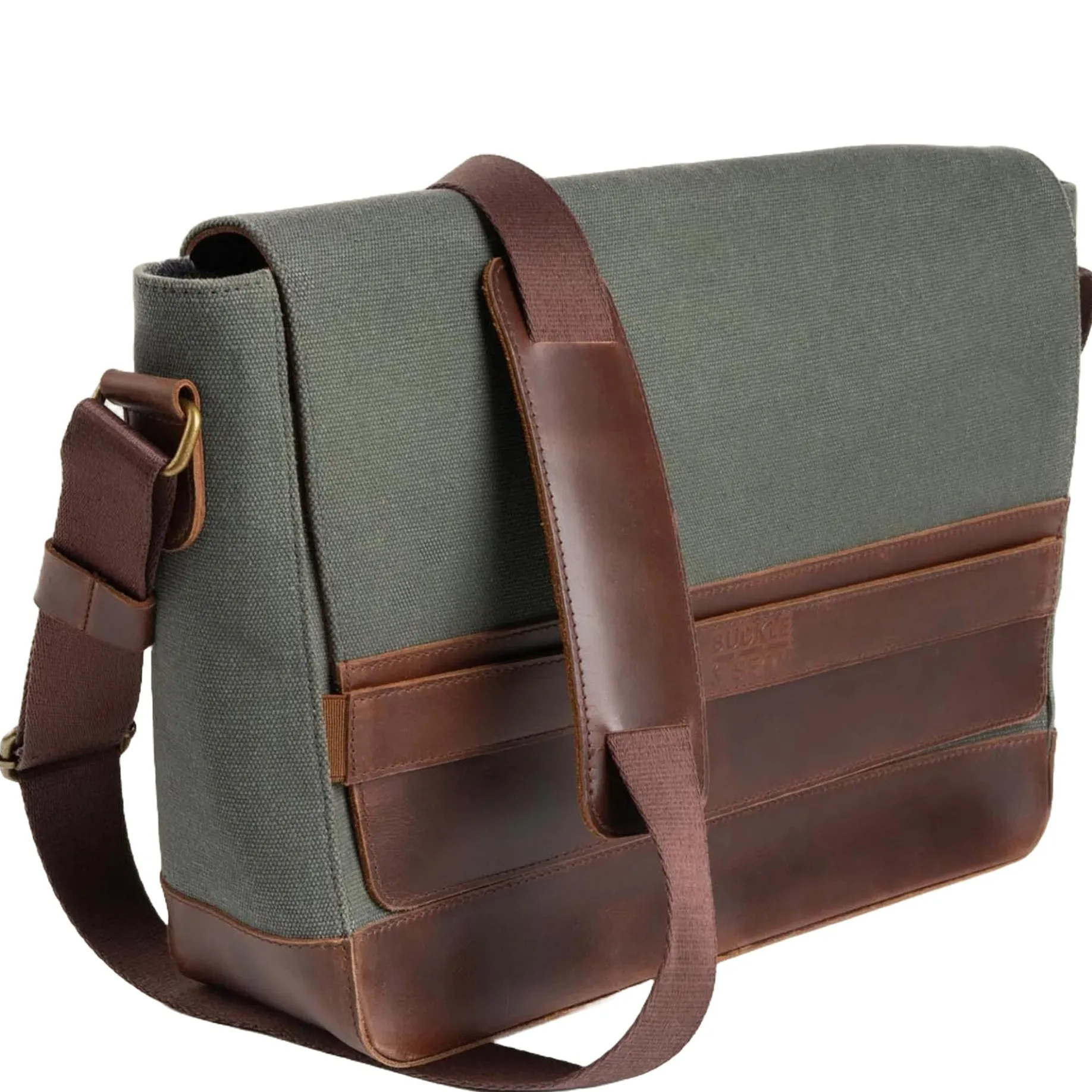 Times Canvas- Messenger Bag 15.7" 36 cm (grün)