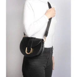 Tolita Saddle - Umhängetasche 20 cm (black/gold)