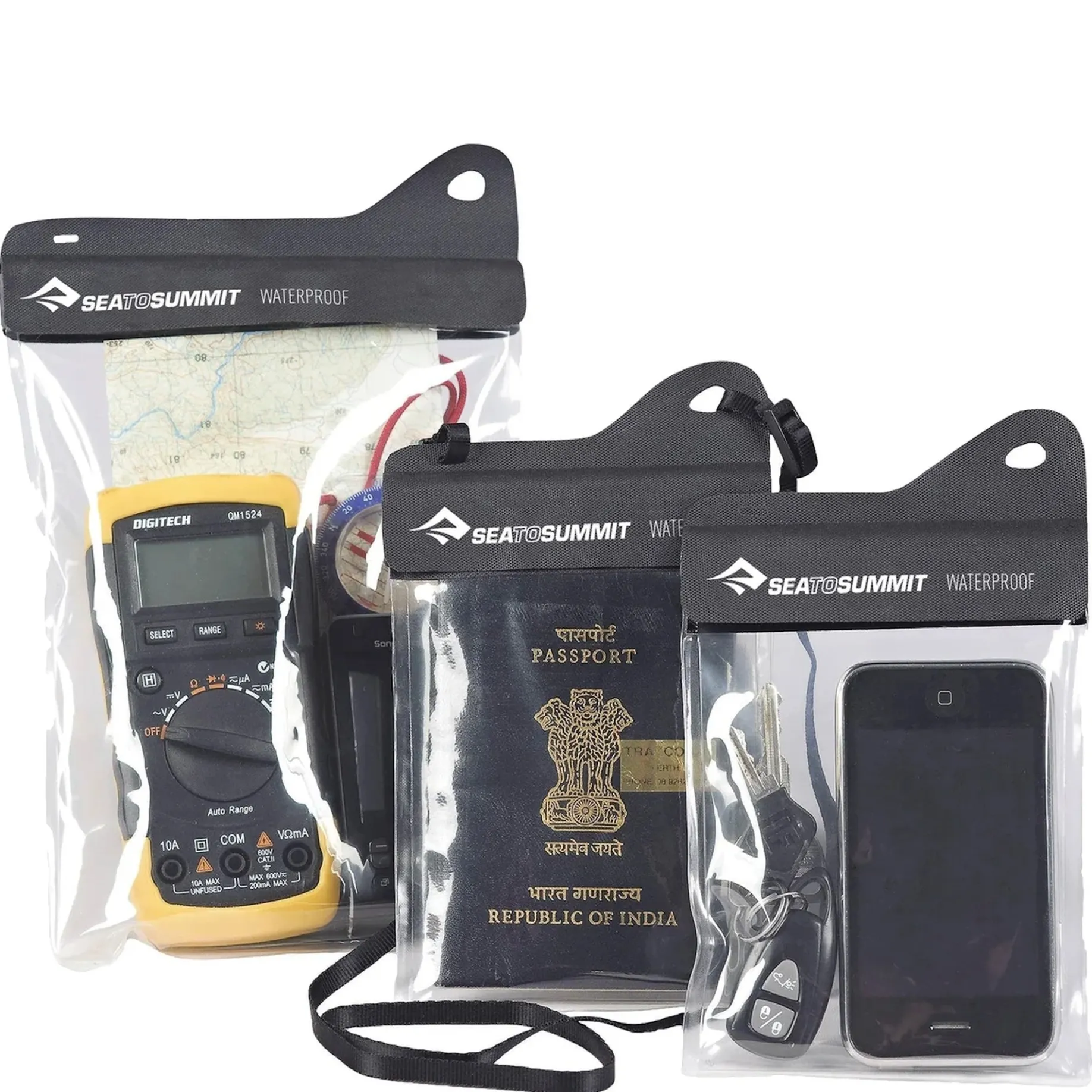 TPU Accessory Case Small - wasserdichte Zubehörtasche S (black)