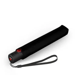 U.200 Ultra Light Duomatic - Taschenschirm Regenschirm (black with rose coating)