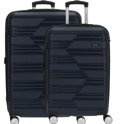 Uyiko - 4-Rollen-Trolley Set 2tlg. M/L (azul marino)