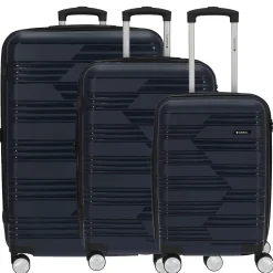 Uyiko - 4-Rollen-Trolley Set 3tlg. S/M/L erw. (azul marino)