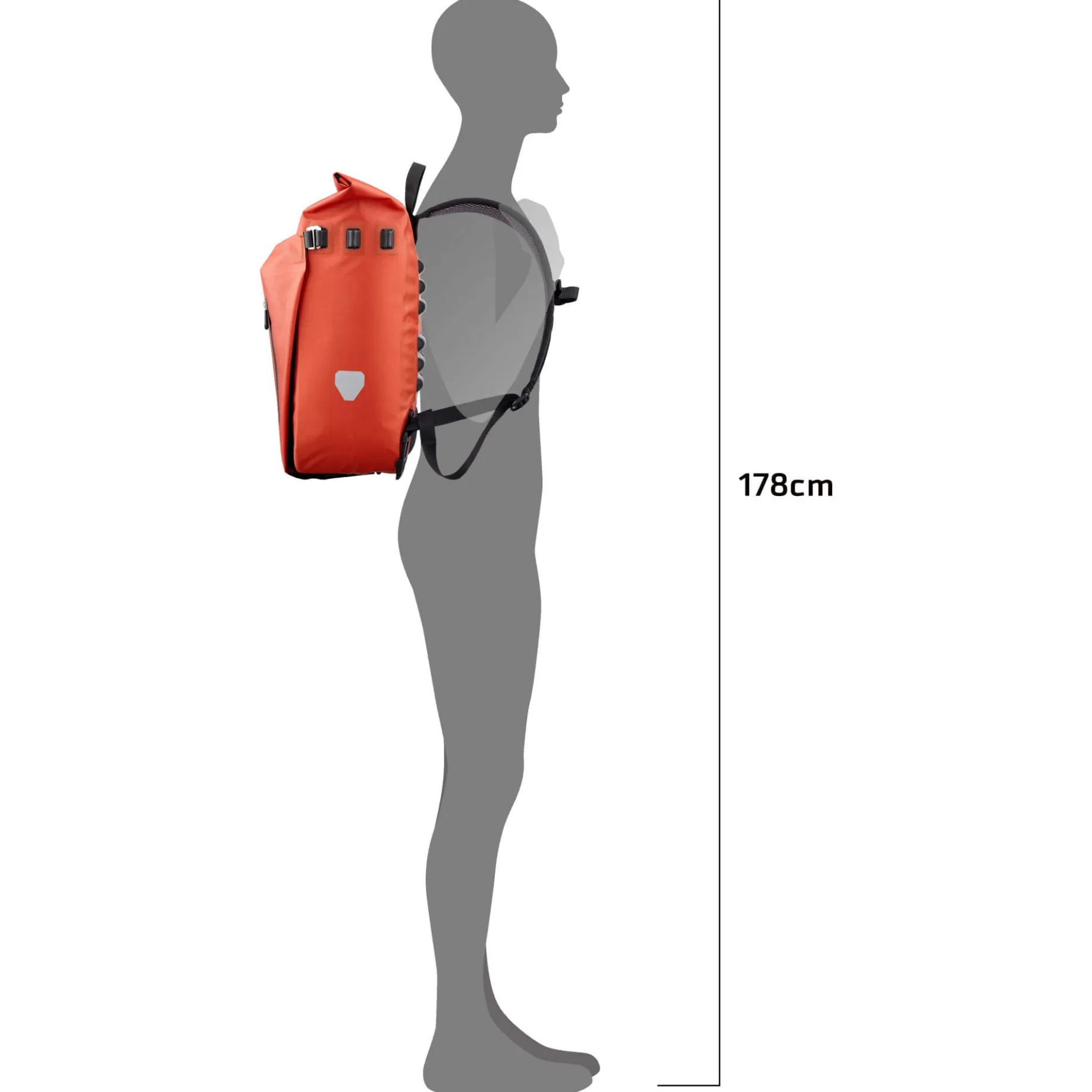Vario 20 Hinterradtasche QL3.1 - Rucksack 16" 45 cm (rooibos)