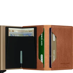 Vegetable Tanned Miniwallet - Geldbörse RFID 6.5 cm (caramello-sand)