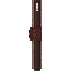 Vegetable Tanned Miniwallet - Geldbörse RFID 6.5 cm (espresso-brown)