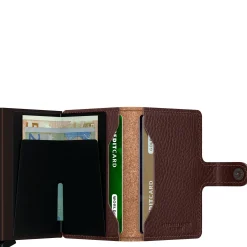 Vegetable Tanned Miniwallet - Geldbörse RFID 6.5 cm (espresso-brown)