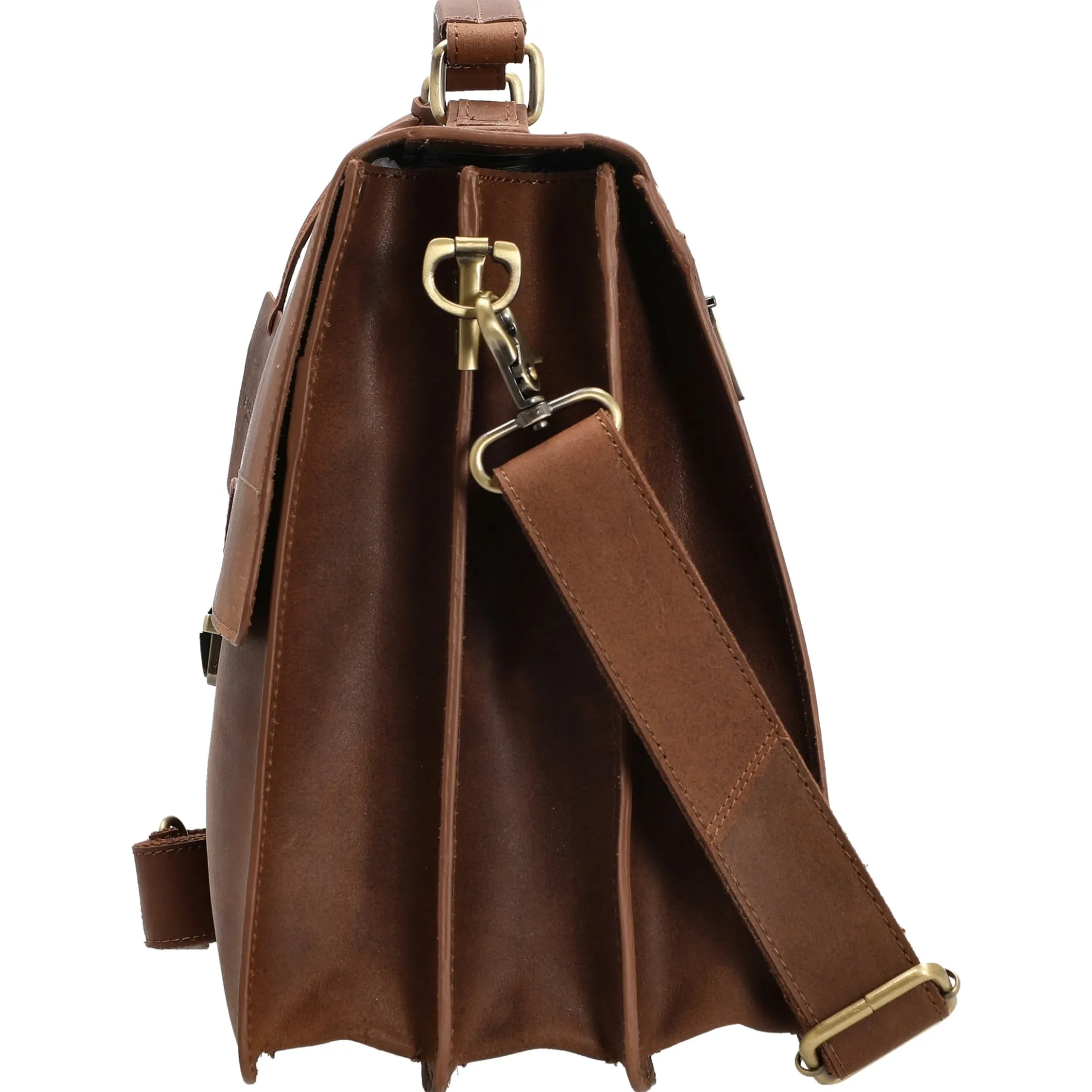 Vintage Dean - Aktentasche 15.6" 38 cm (cognac)