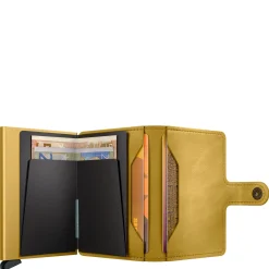 Vintage Miniwallet - Geldbörse RFID 6.5 cm (yellow)