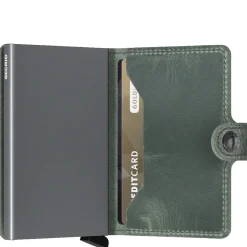 Vintage Miniwallet - Geldbörse RFID 6.5 cm (sage)