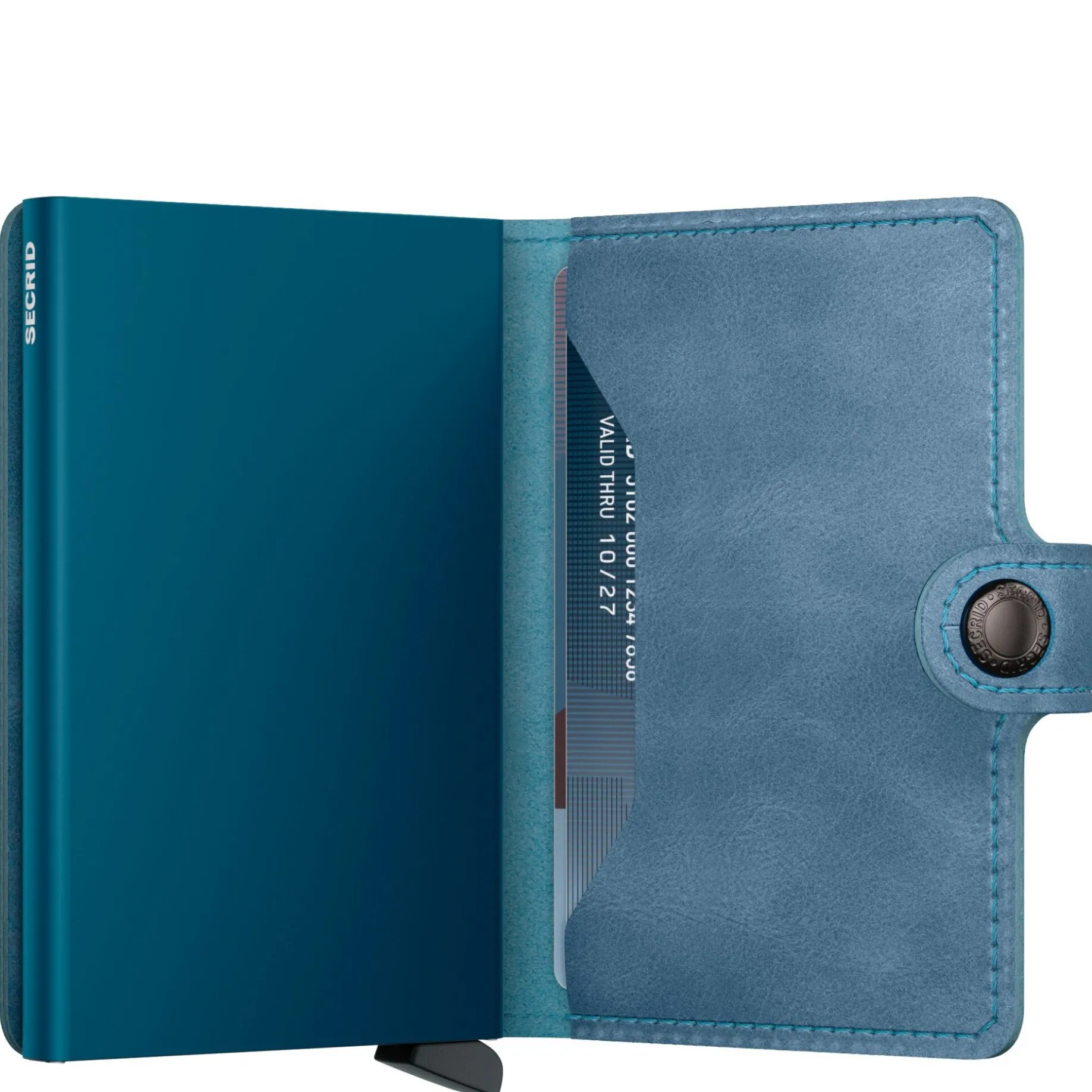 Vintage Miniwallet - Geldbörse RFID 6.5 cm (teal)
