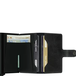 Vintage Miniwallet - Geldbörse RFID 6.5 cm (black)