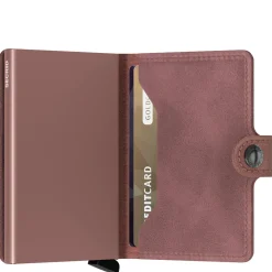 Vintage Miniwallet - Geldbörse RFID 6.5 cm (mauve)
