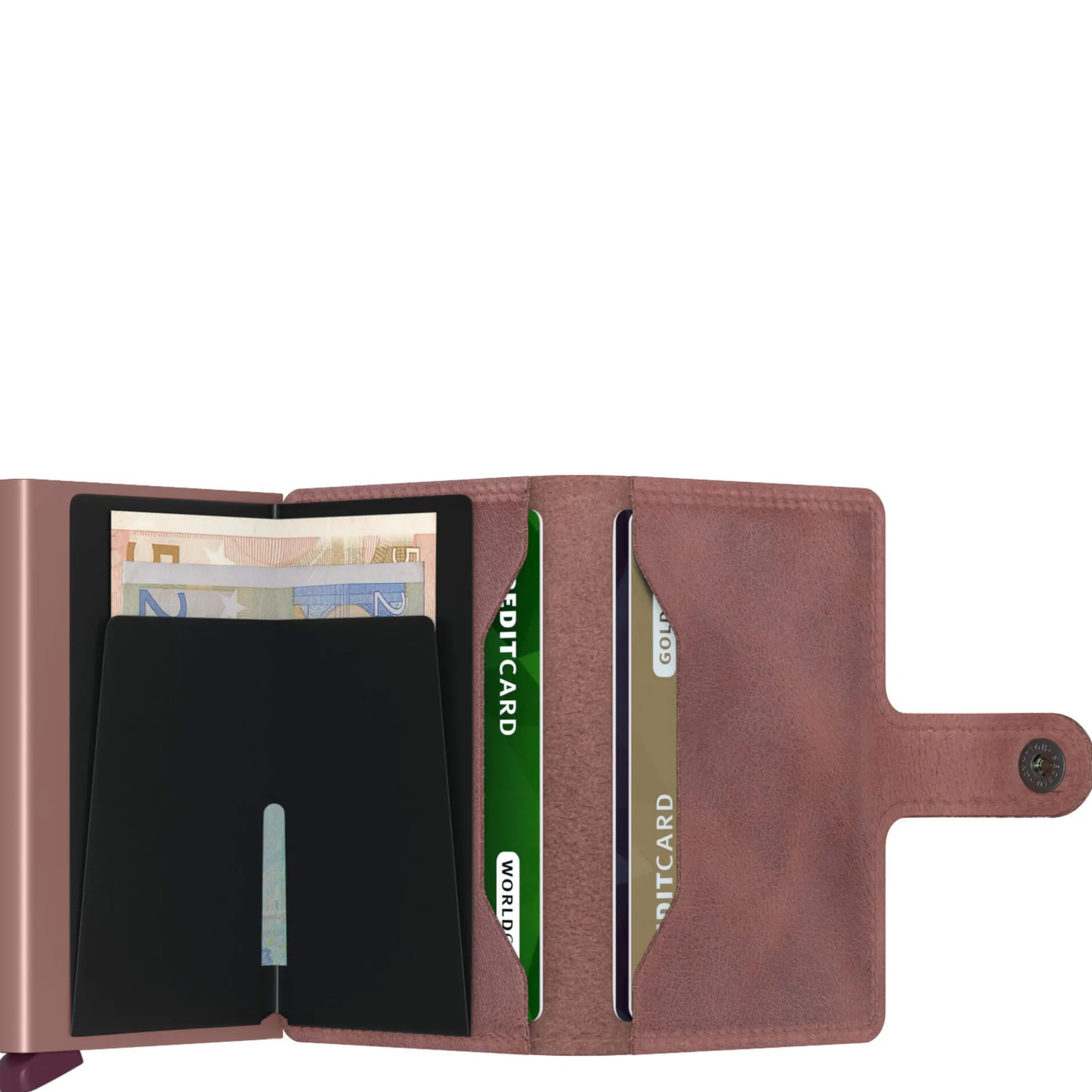 Vintage Miniwallet - Geldbörse RFID 6.5 cm (mauve)