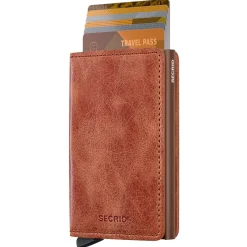 Vintage Slimwallet - Geldbörse RFID 6.8 cm (cognac-brown)