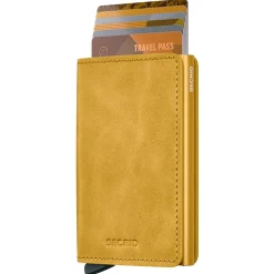 Vintage Slimwallet - Geldbörse RFID 6.8 cm (yellow)