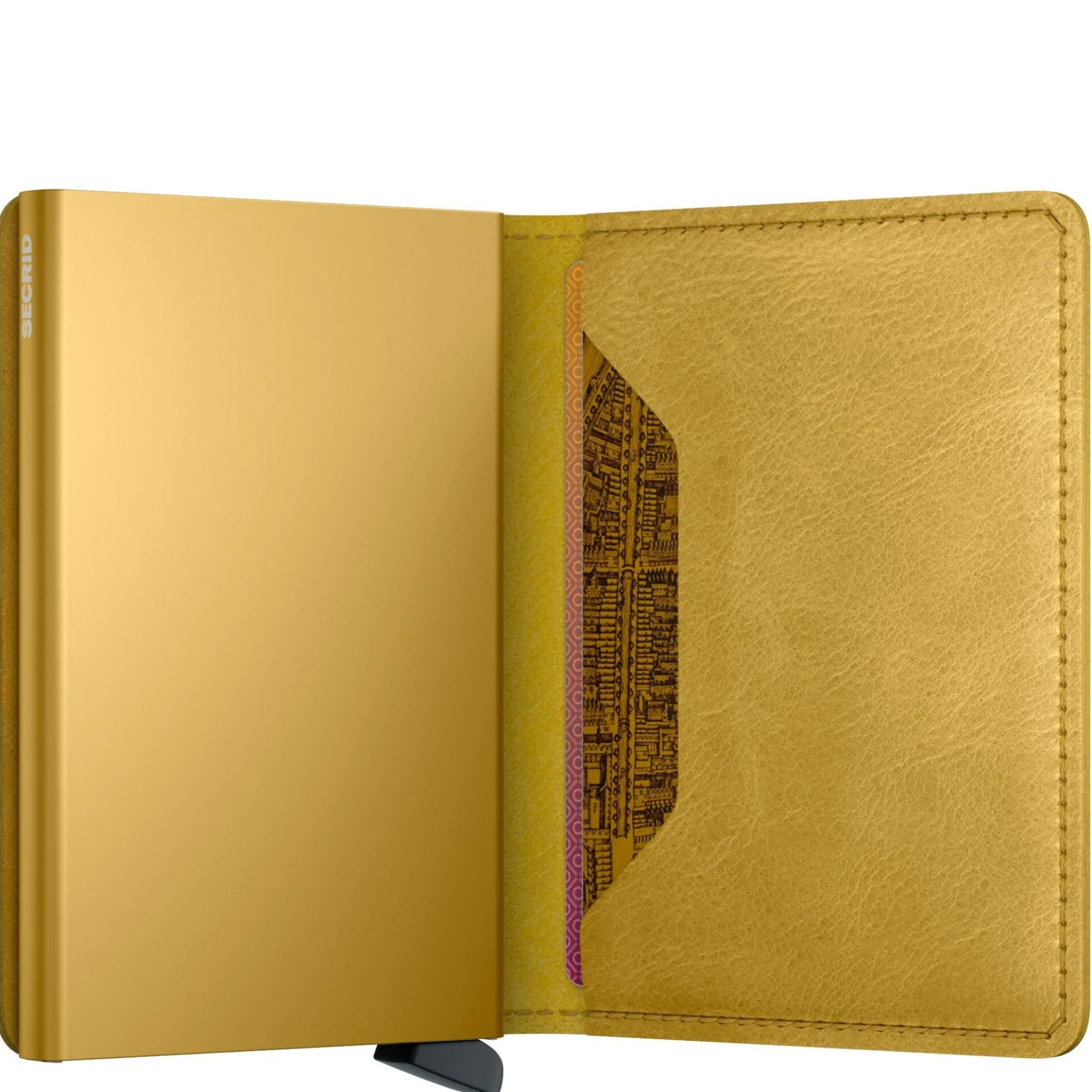 Vintage Slimwallet - Geldbörse RFID 6.8 cm (yellow)