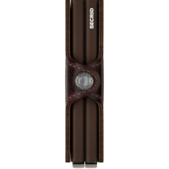 Vintage Twinwallet - Geldbörse RFID 7 cm (chocolate)