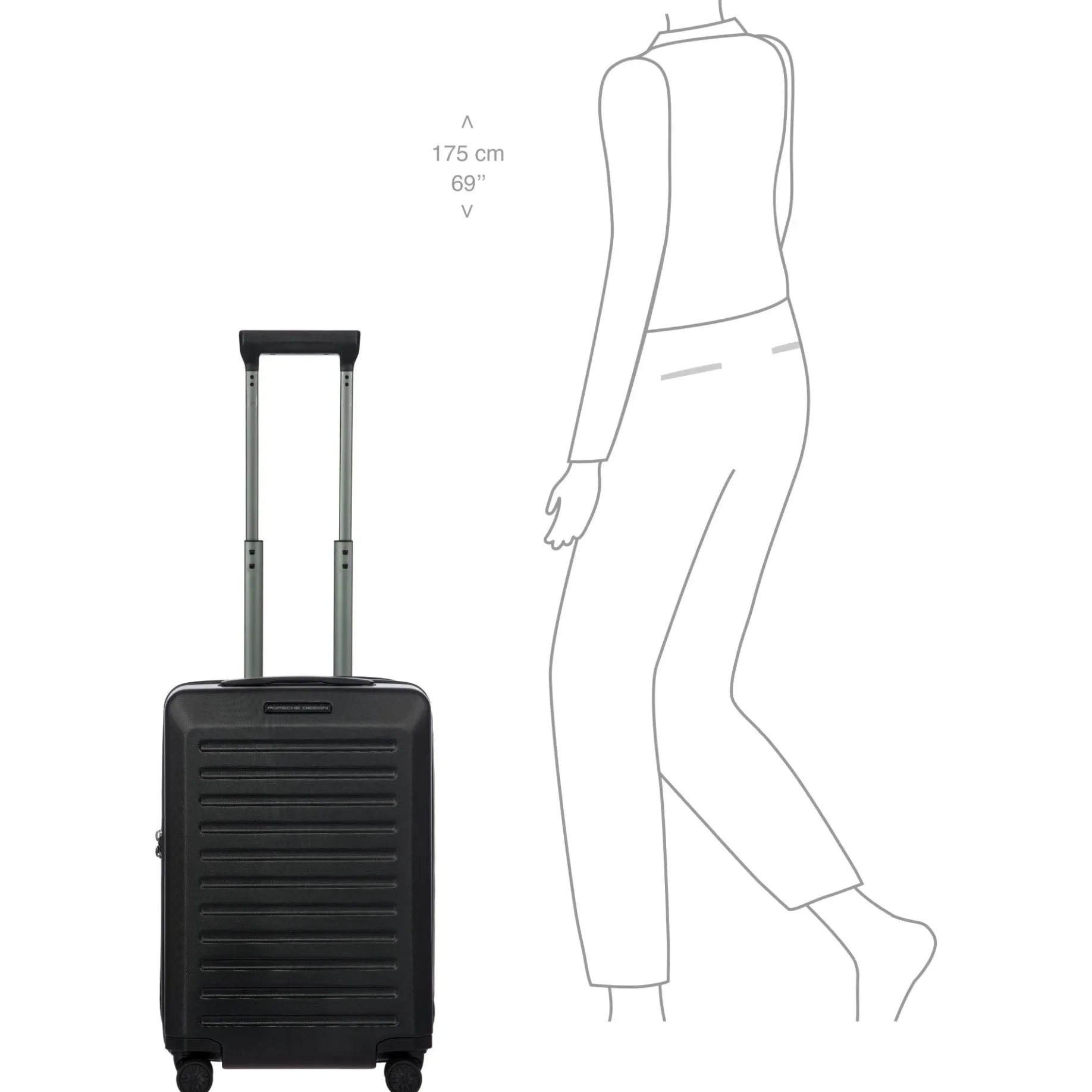 Voyager - 4-Rollen-Kabinentrolley S 55 cm (black)