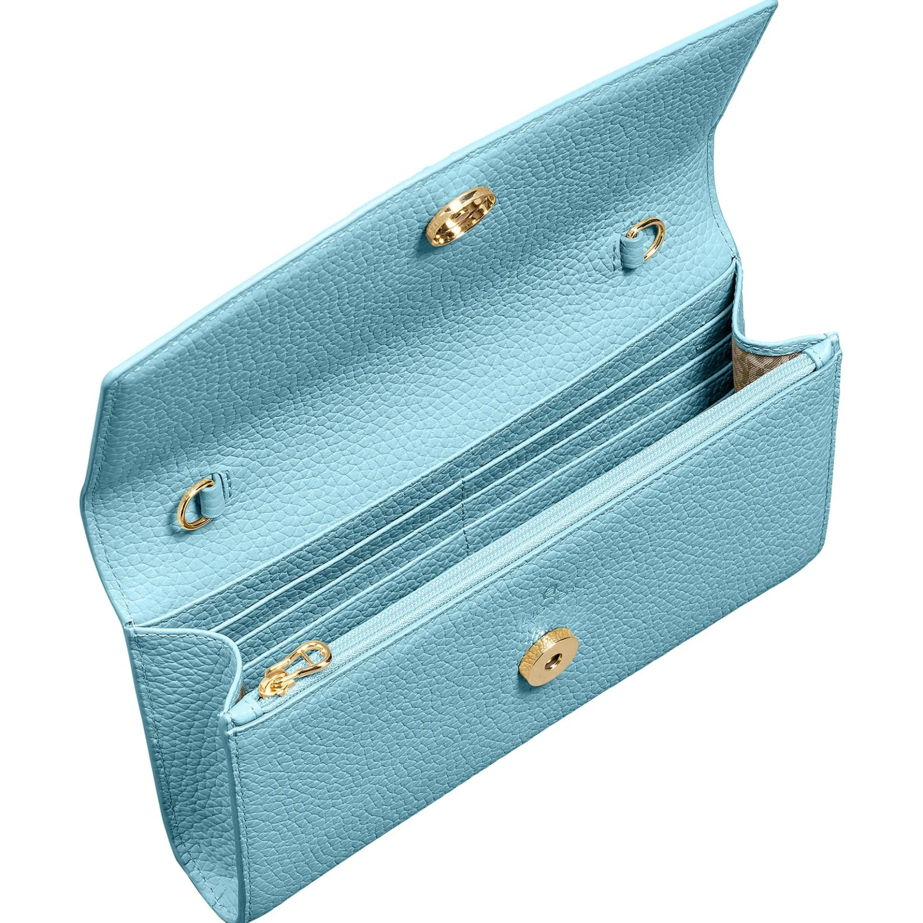Wallet on Chain - Geldbörse 14cc 21.5 cm RFID (aquamarine blue)