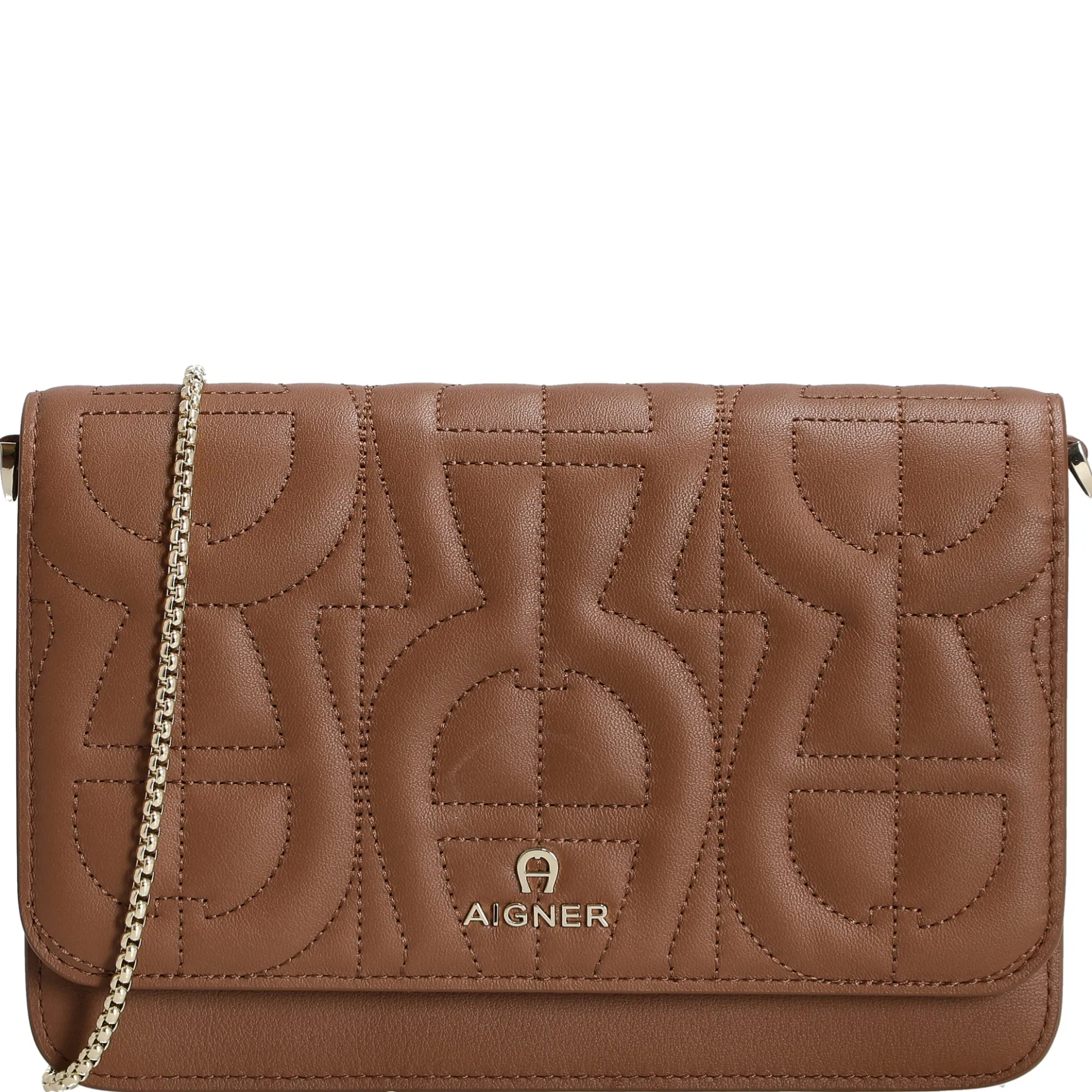 Wallet On Chain - Umhängetasche 6cc 19 cm (demi brown)