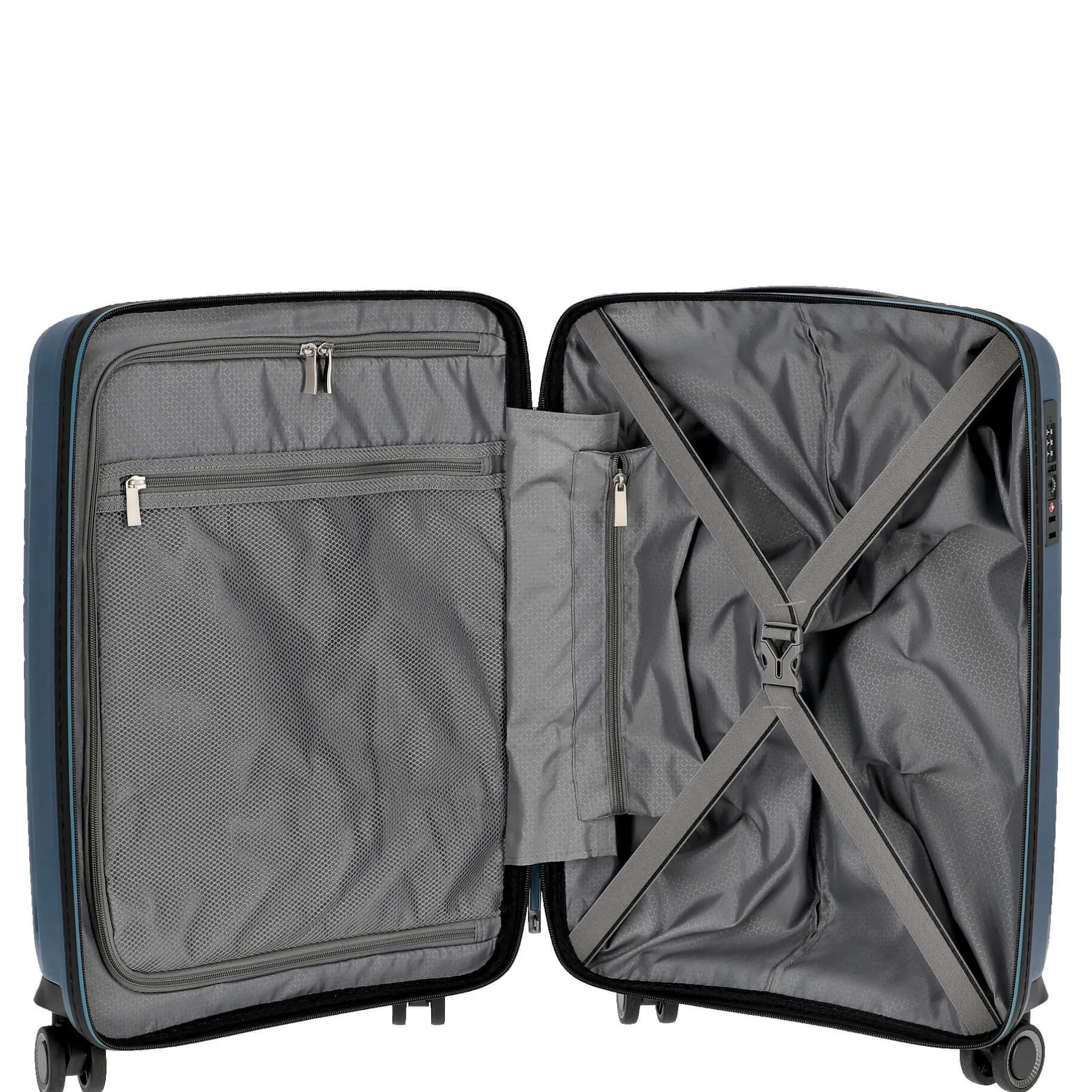 Wave - 4-Rollen Kabinentrolley S 55 cm (petrol)