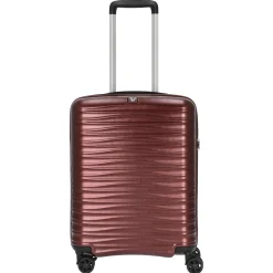 Wave - 4-Rollen Kabinentrolley S 55 cm (rosso scuro)
