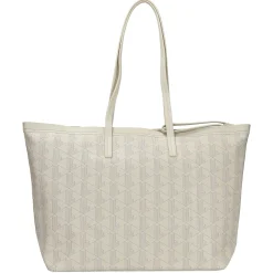 Zely - Shopper 37 cm (mono bone white taupe)
