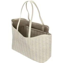 Zely - Shopper 37 cm (mono bone white taupe)