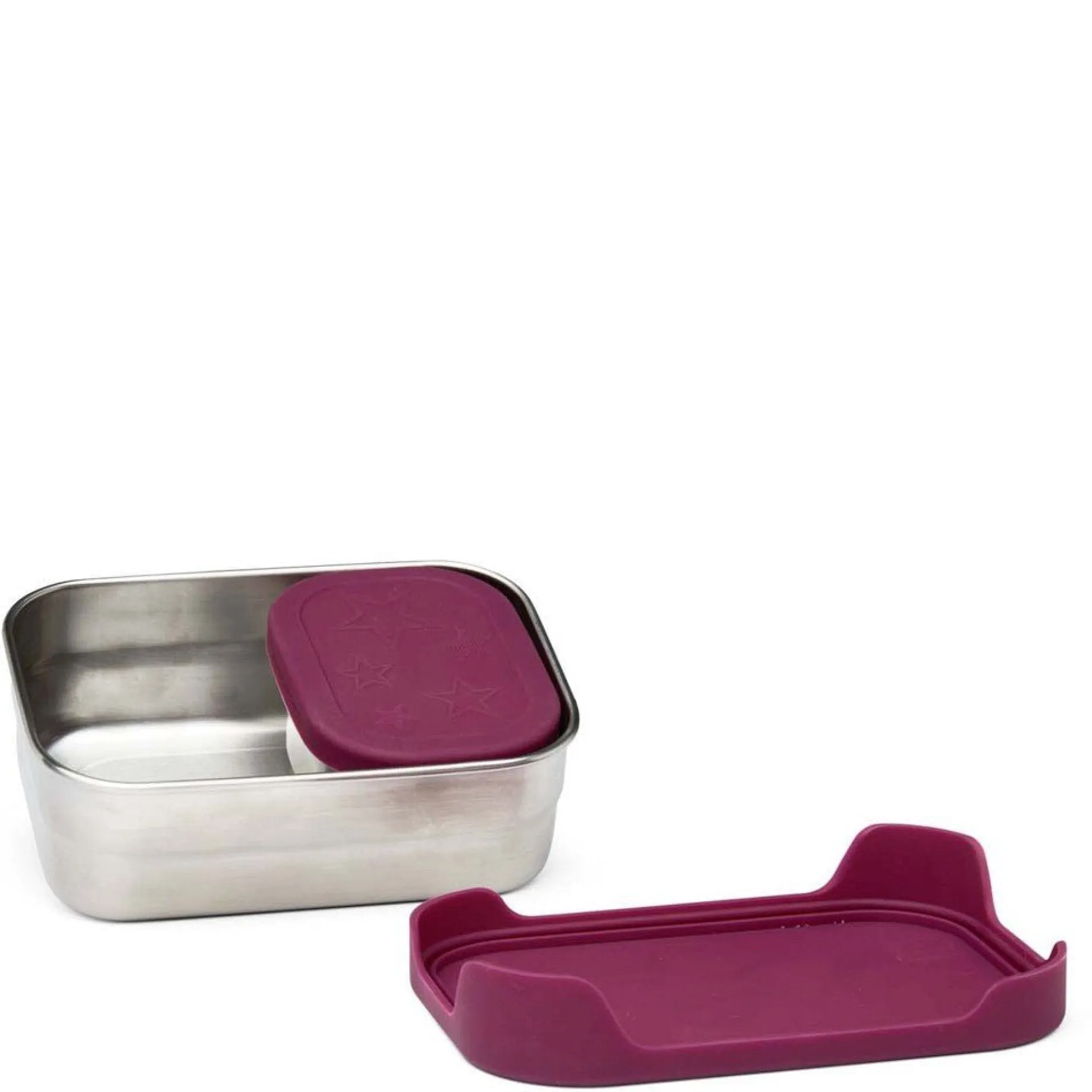 Zubehör - Brotzeitbox Edelstahl 2tlg. 16 cm (Pferdestar)