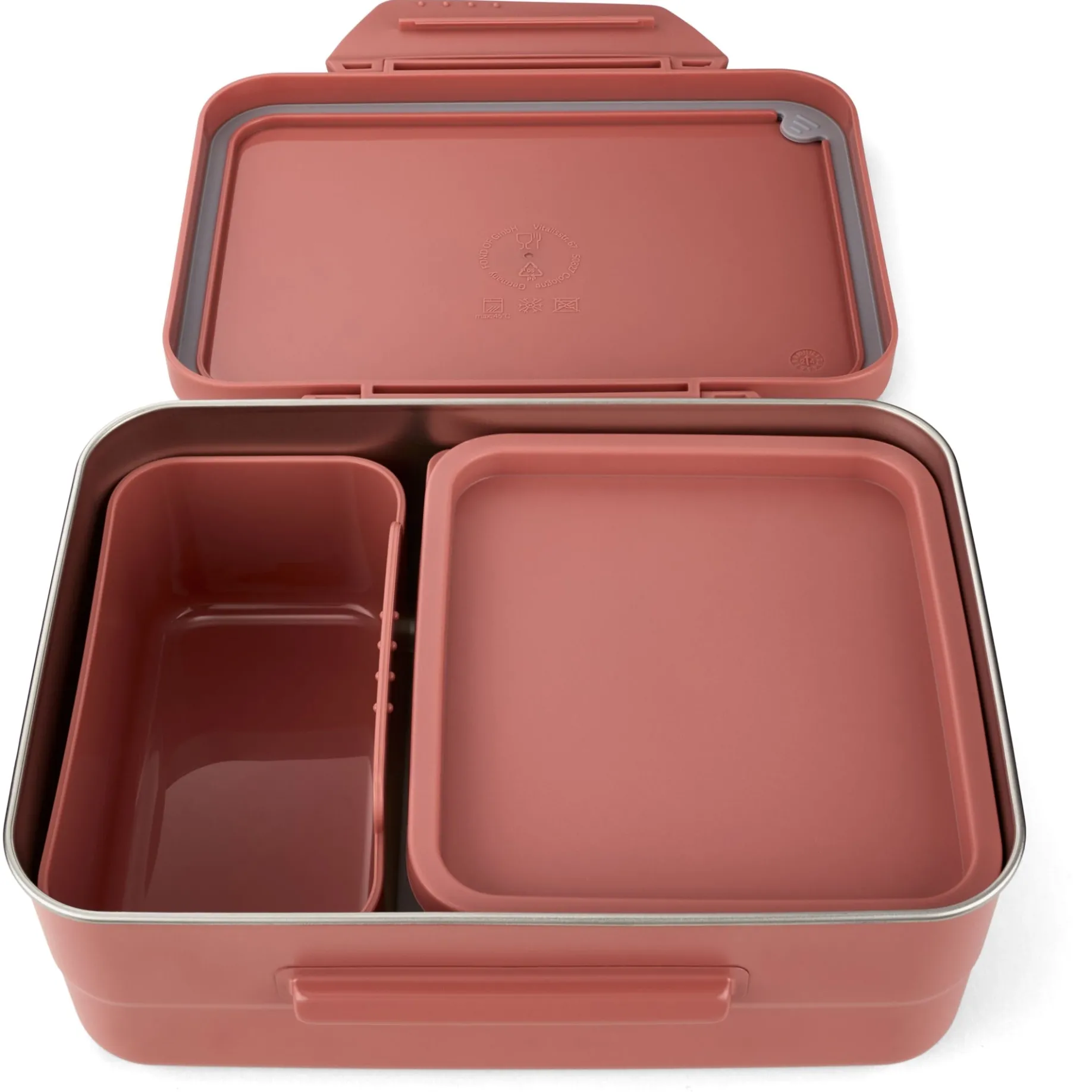 Zubehör - Lunchbox Edelstahl 3 tlg. 2025 (nordic coral)
