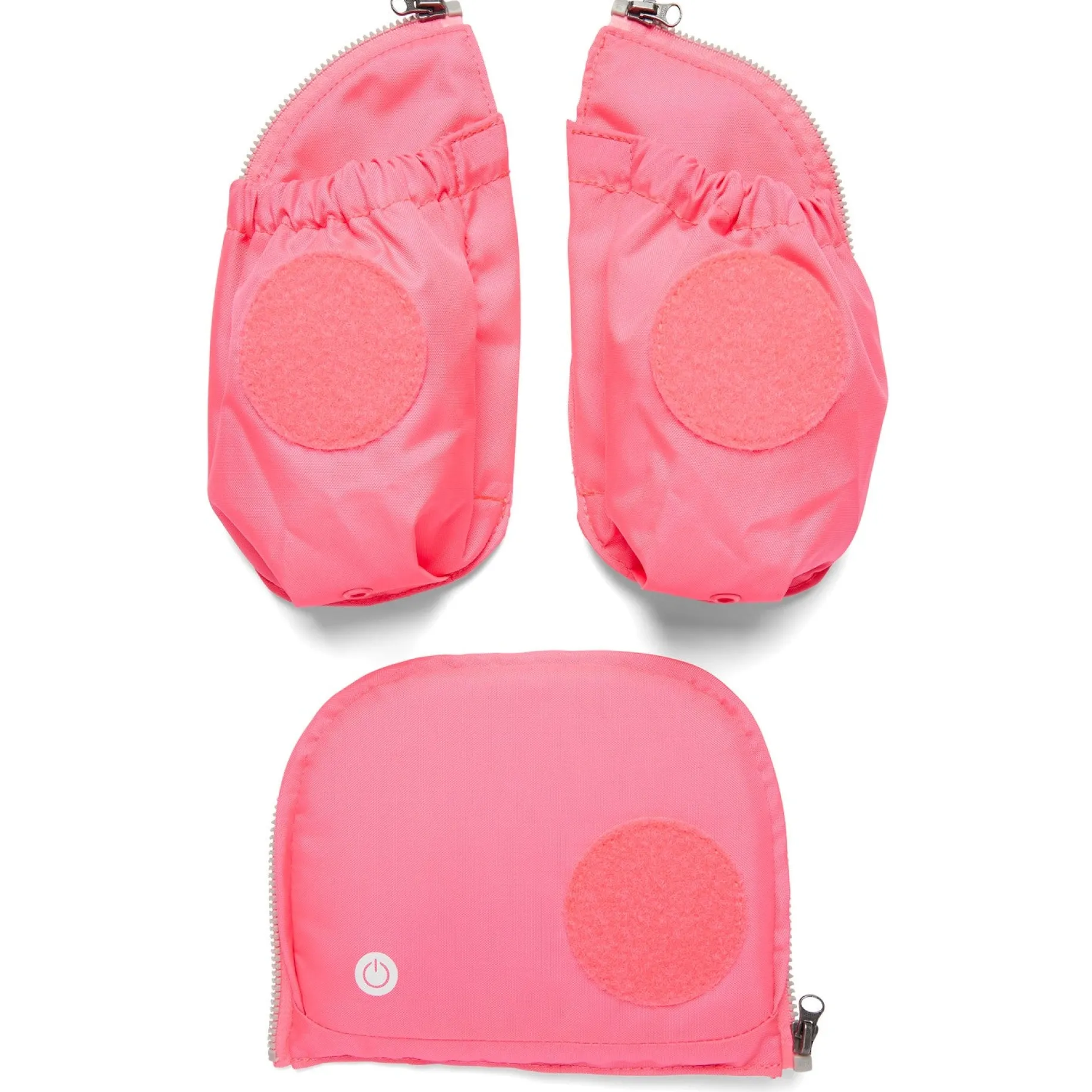 Zubehör Pack/Cubo/Cubo Light/Wide Fluo LED - Seitentaschen Zip-Set 3tlg. (pink)